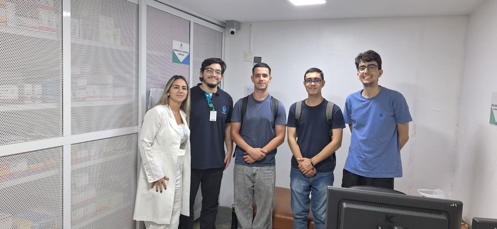 Foto 1 da notícia de título: Reunião sobre o estoque da farmácia no HABM, no portal do Grupo de Banco de Dados (GBD) - UNESP/IBILCE - São José do Rio Preto